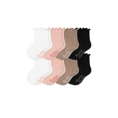 Baby Ruffle Rib Calf Sock 8-Pack (6-12 Months)