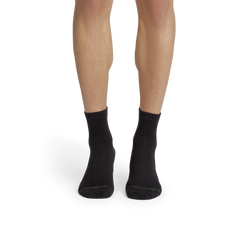 Men's Merino Wool Blend Modern Rib Quarter Socks