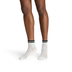 Women's Vintage Stripes Open Knit Quarter Sock 4-Pack