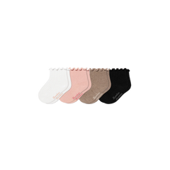 Baby Ruffle Rib Calf Sock 4-Pack (0-6 Months)