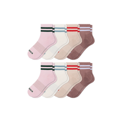 Women's Vintage Stripes Quarter Sock 8-Pack