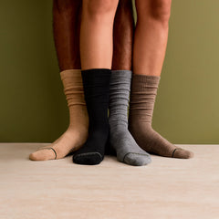 Men's Merino Wool Blend Modern Rib Calf Sock 8-Pack