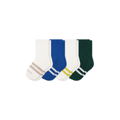 Junior Solids Calf Sock 4-Pack