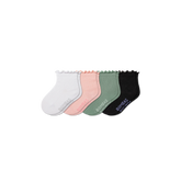Toddler Ruffle Rib Calf Sock 4-Pack