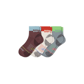 Men's Merino Wool Blend Hiking Quarter Sock 3-Pack