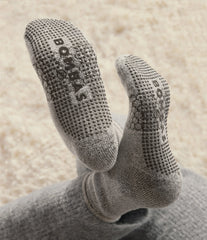 Men’s Roll-Top Merino Blend Gripper House Sock