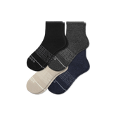 Men's Merino Wool Blend Quarter Sock 4-Pack