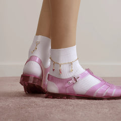 Bombas x Susan Alexandra Charms and Anklet Quarter Socks