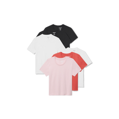 Women's Pima Cotton Slim Crew Neck T-Shirt 6-Pack