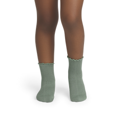 Junior Ruffle Rib Calf Sock 4-Pack