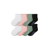Toddler Ruffle Rib Calf Sock 8-Pack