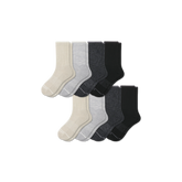 Men's Merino Wool Blend Half Calf Sock 8-Pack