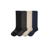 Women's Merino Wool Blend Knee-High Sock 4-Pack