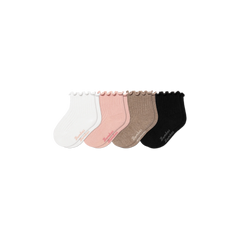 Baby Ruffle Rib Calf Sock 4-Pack (6-12 Months)