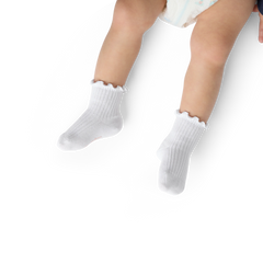 Baby Ruffle Rib Calf Sock 4-Pack (0-6 Months)