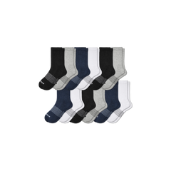 Men's Solids Half Calf Sock 12-Pack