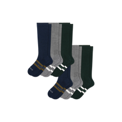 Men's Everyday Compression Knee High Sock 6-Pack (15-20mmHg)