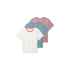 Women's Pima Cotton Crew Neck T-Shirt 3-Pack