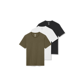 Men's Pima Cotton Slim Crew Neck T-Shirt 3-Pack