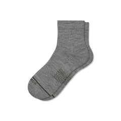 Men's Merino Wool Blend Modern Rib Quarter Socks