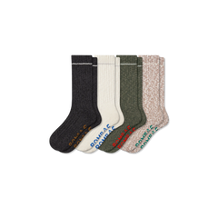 Men's Chunky Ragg Calf Sock 4-Pack
