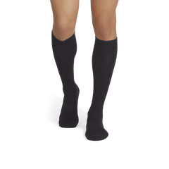 Men's Merino Wool Blend Everyday Compression Knee High Socks (15-20mmHg)