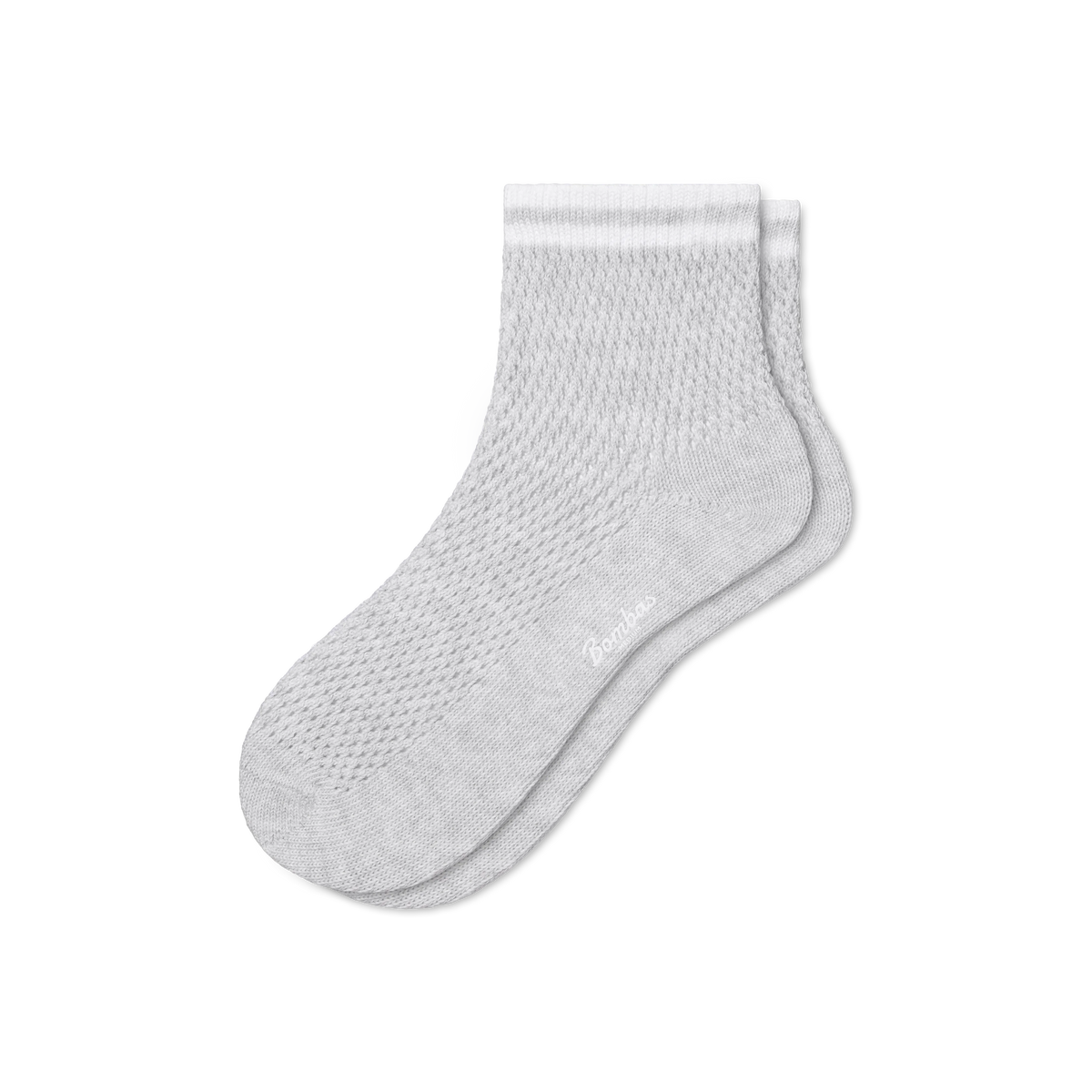 Women's Vintage Stripes Open Knit Quarter Socks