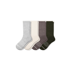 Men's Merino Wool Blend Calf Sock 4-Pack