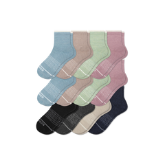 Women's Merino Wool Blend Quarter Sock 12-Pack