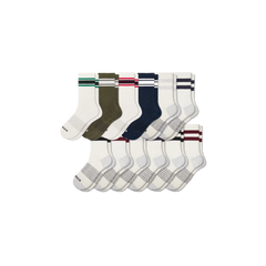 Men's Vintage Stripes Half Calf Sock 12-Pack