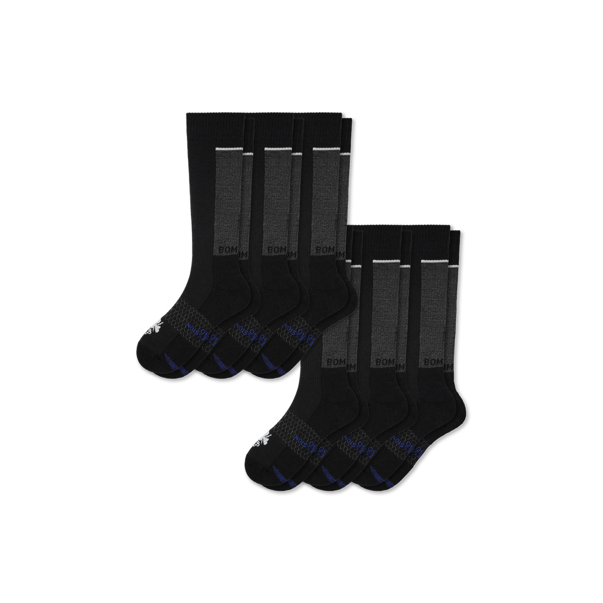 Men's Medical Grade Compression Knee High Sock 6-Pack (20-30mmHg)