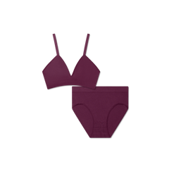 Women's Seamless Triangle Bralette + High Rise Brief Pack
