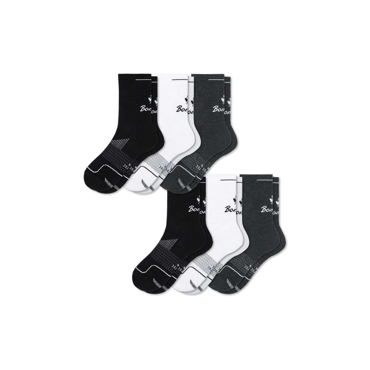 Men's Run Half Calf Sock 6-Pack
