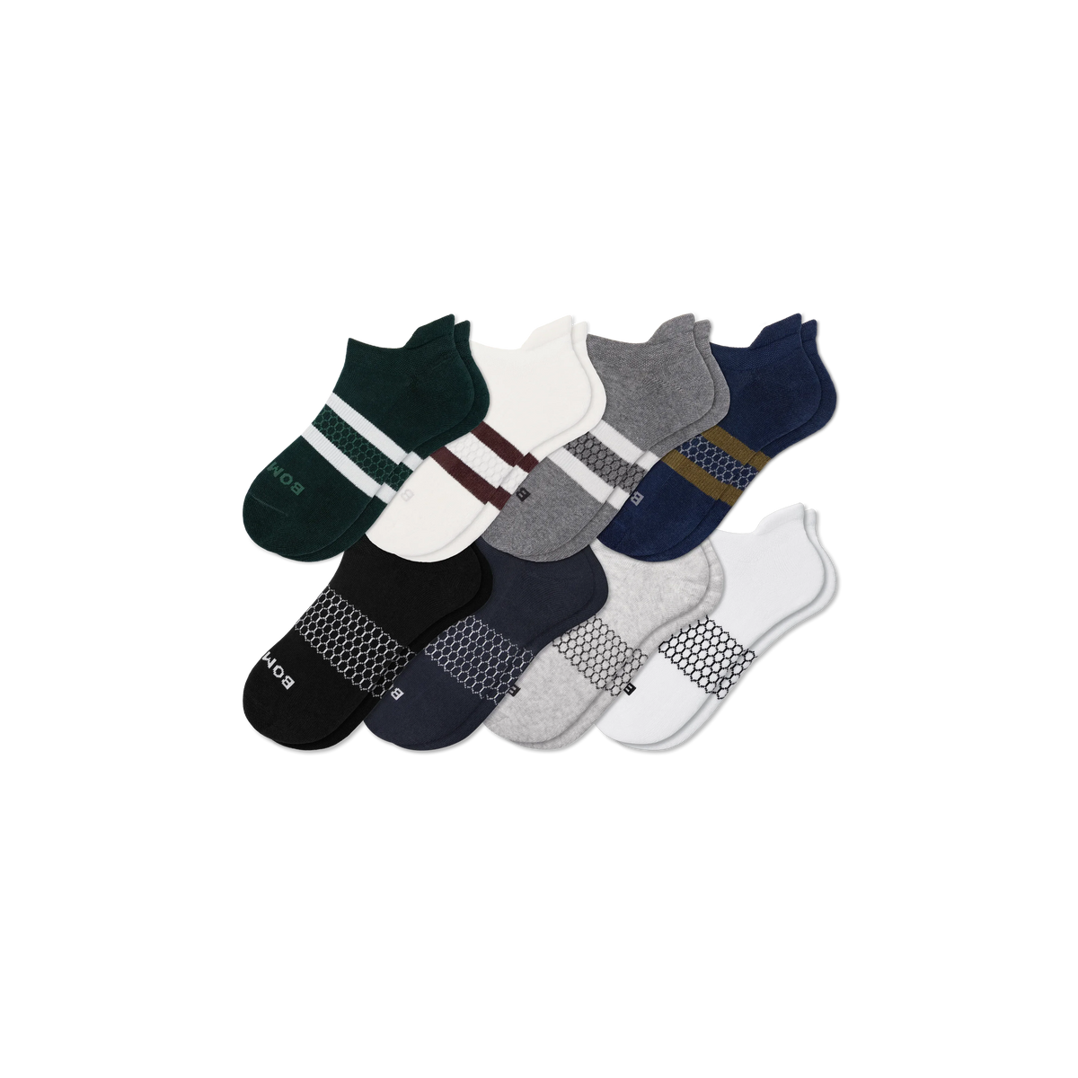 Men's Solids Ankle Sock 8-Pack