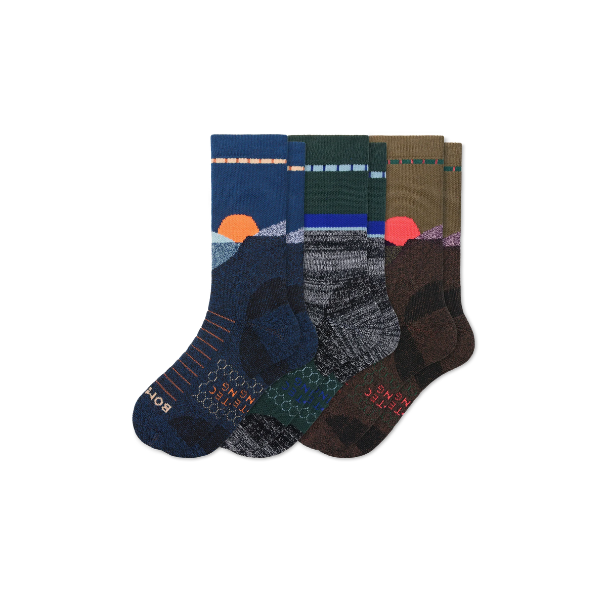 Men's Hiking Calf Sock 3-Pack