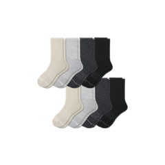 Men's Merino Wool Blend Half Calf Sock 8-Pack
