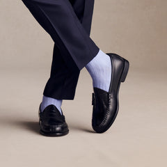 Men's Ribbed Dress Over the Calf Sock 4-Pack