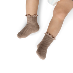 Baby Ruffle Rib Calf Sock 4-Pack (0-6 Months)
