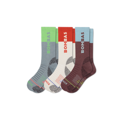Men's Merino Wool Blend Hiking Calf Sock 3-Pack