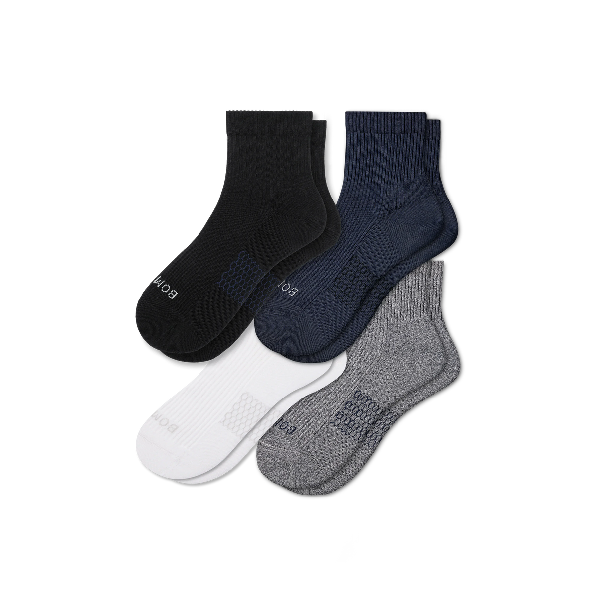 Men's Modern Rib Quarter Sock 4-Pack