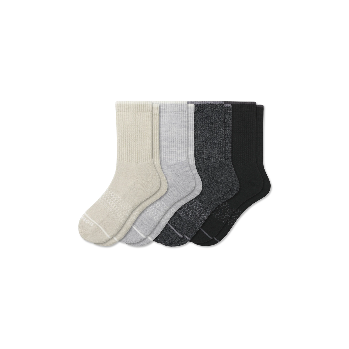Men's Merino Wool Blend Half Calf Sock 4-Pack