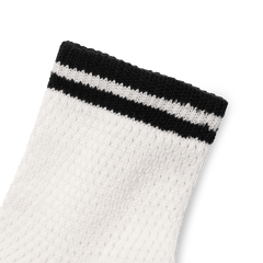 Women's Vintage Stripes Open Knit Quarter Socks