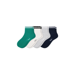 Women's Vintage Stripes Open Knit Quarter Sock 4-Pack