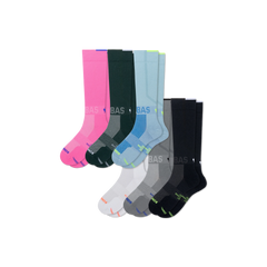 Women's Sport Compression Knee High Sock 6-Pack (20-30mmHg)