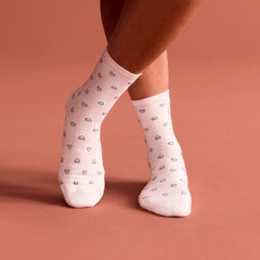 Women’s Hearts Lightweight Half Calf Socks