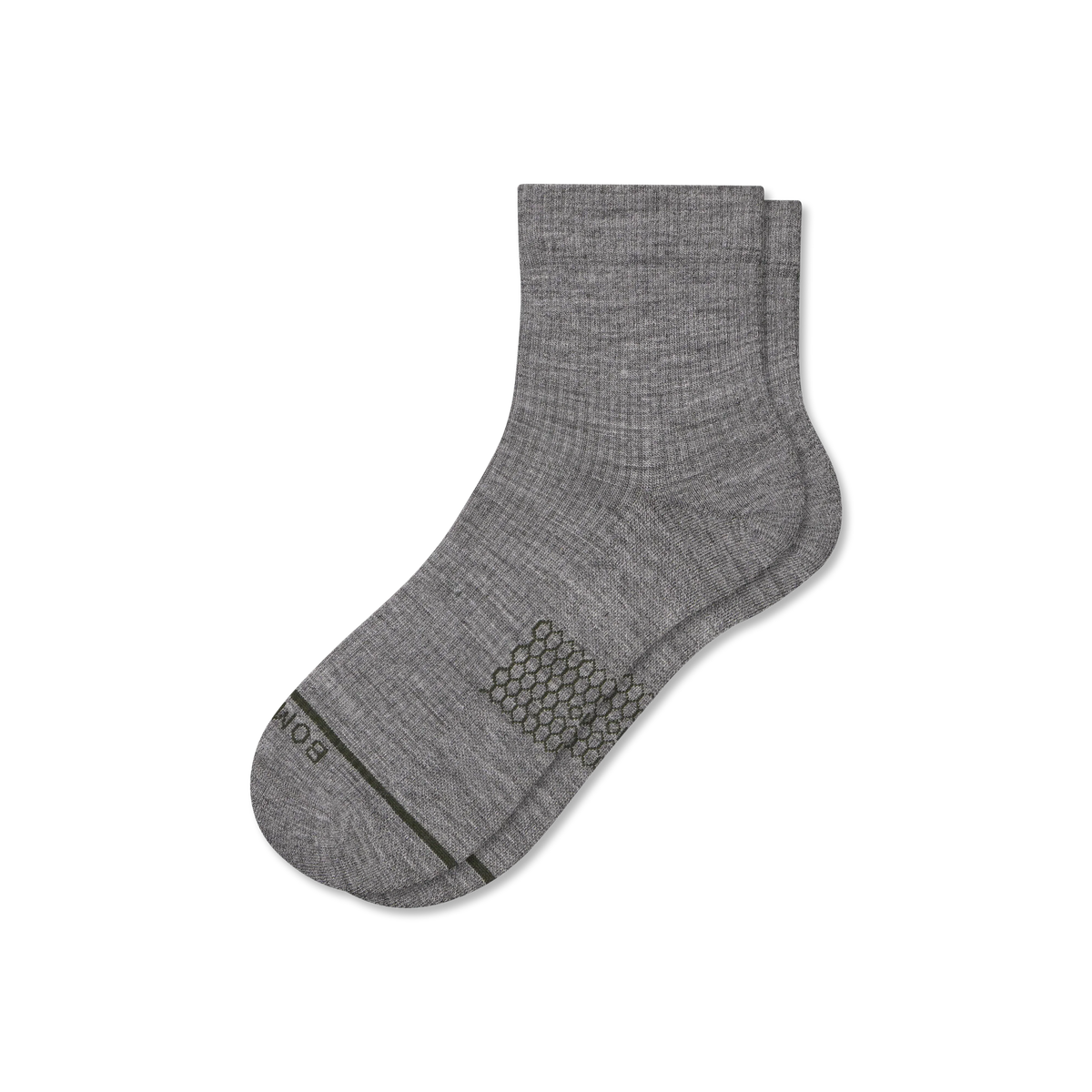 Men's Merino Wool Blend Modern Rib Quarter Socks