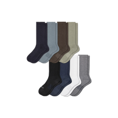 Men's Modern Rib Calf Sock 8-Pack
